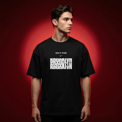 Men's Stylish Premium Drop Shoulder - Black